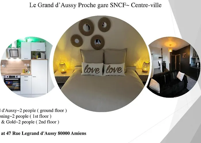 Appartement Le Grand Daussy Proche Gare & Centre D'amiens *